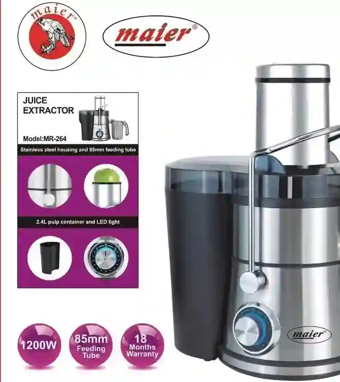 آب میوه گیری تک کاره مایر مدل MR-265